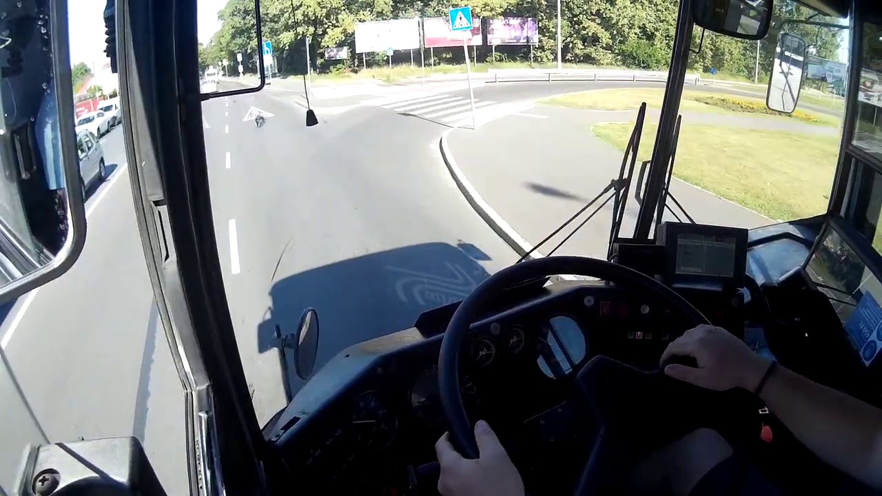 98E busz. BKV. Ikarus Ik260 (Cockpit View) Budapest.