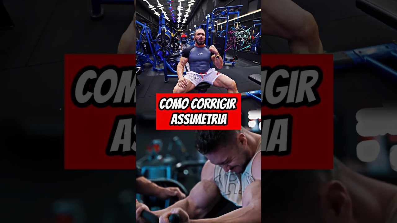 COMO CORRIGIR ASSIMETRIA 💪🏻🔥 #academia #treino #muscula&ccedil;&atilde;o #fisiculturismo #shorts