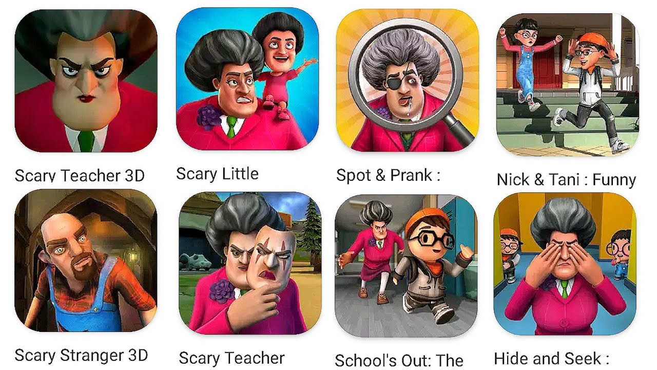 Scary Teacher 3D, Scary Little Prankster, Nick and Tani Funny Pranks, Scary Teacher StoneAge