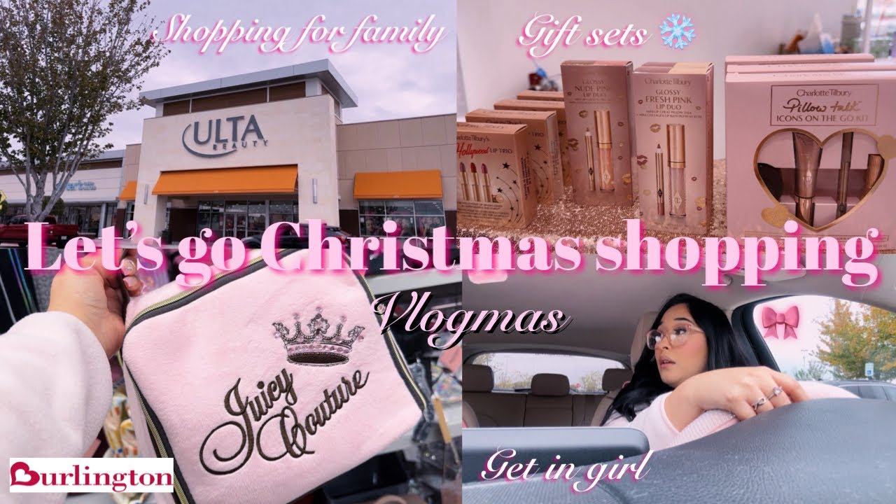 Поехали за рождественскими подарками для моей семьи | ВЛОГМАС ☃️🎀 (ulta, Burlington, Ross и Tj maxx)