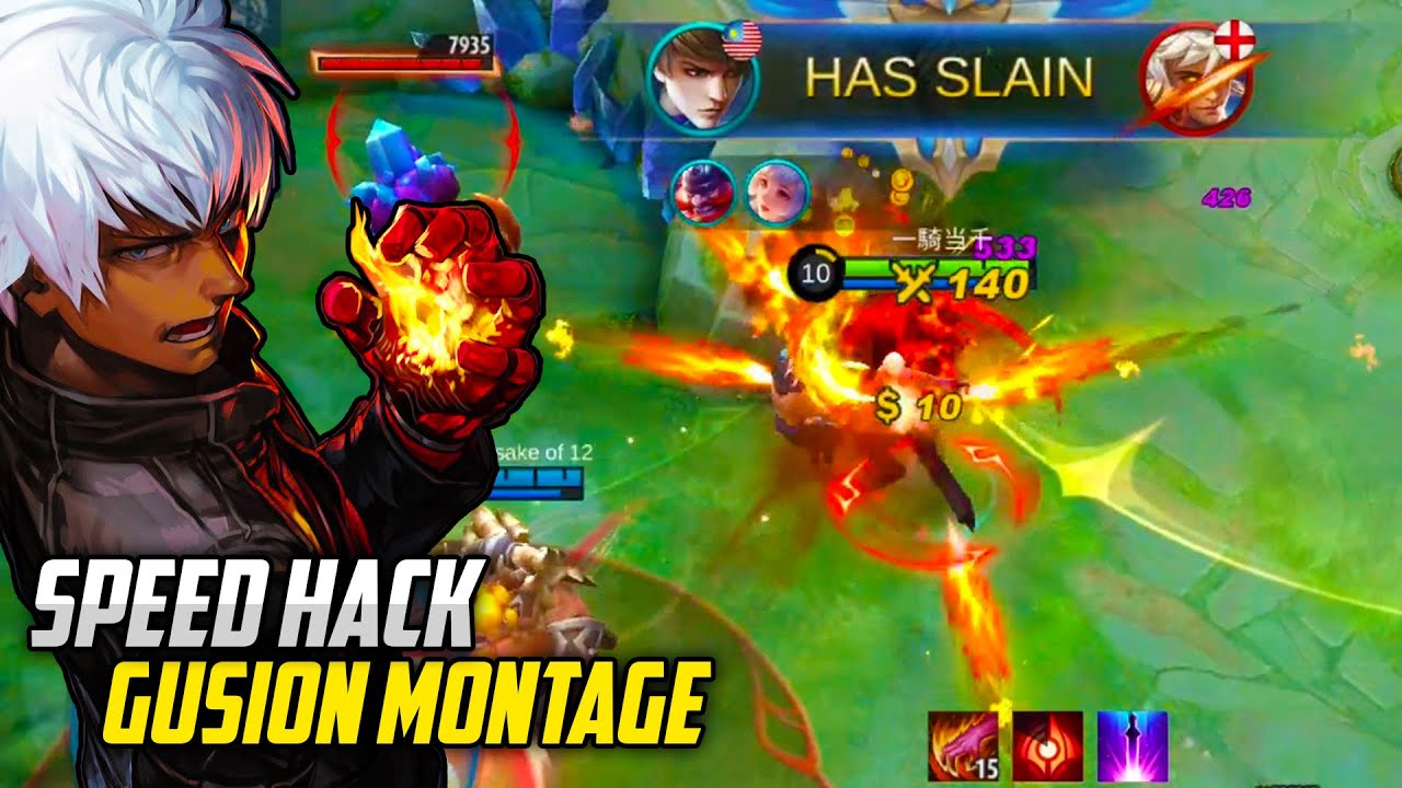 GUSION SPEED HACK MONTAGE! | BEST OF GUSION RANK HIGHLIGHTS | MLBB