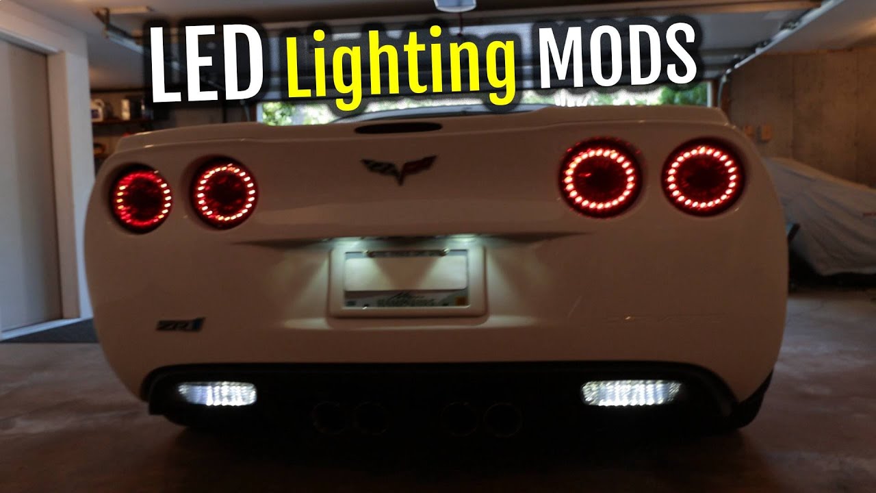 Sylvania ZEVO LED vs SilverStar | HID vs PIAA Extreme | Corvette C6 Headlight Reverse & Fog UPGRADE