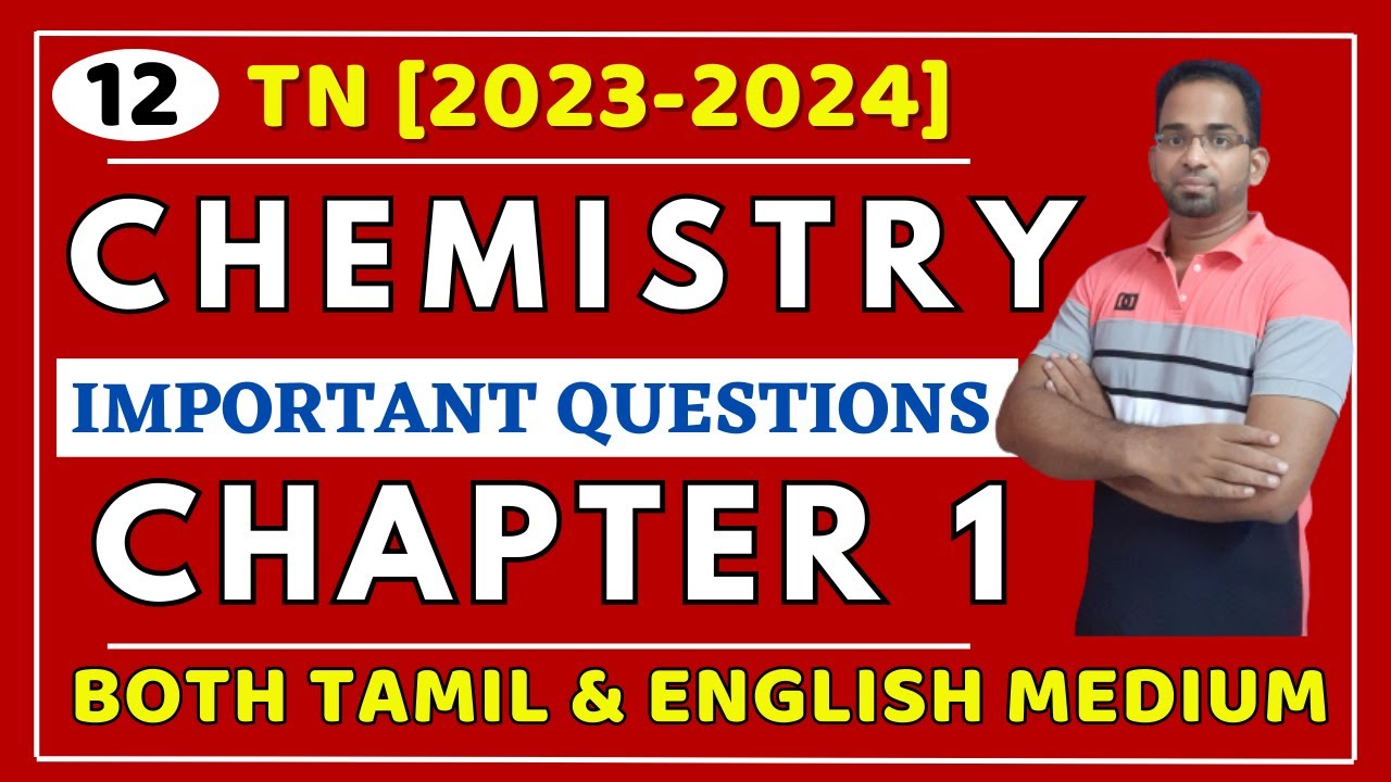 12th Chemistry Chapter 1 important Questions | 12th Chemistry important Questions | Kalvi Tube