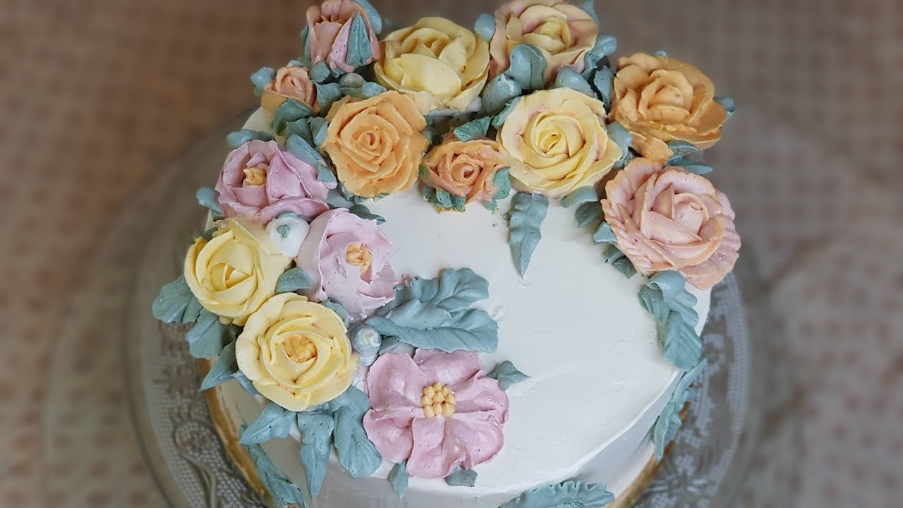 Layer cake à l'orange, crème au beurre à la meringue suisse #buttercream