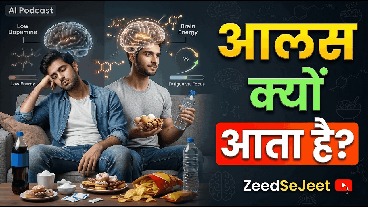 आलस क्यों आता है? | दिमाग का फ्यूल क्या है? | Dopamine, Food & Energy Explained