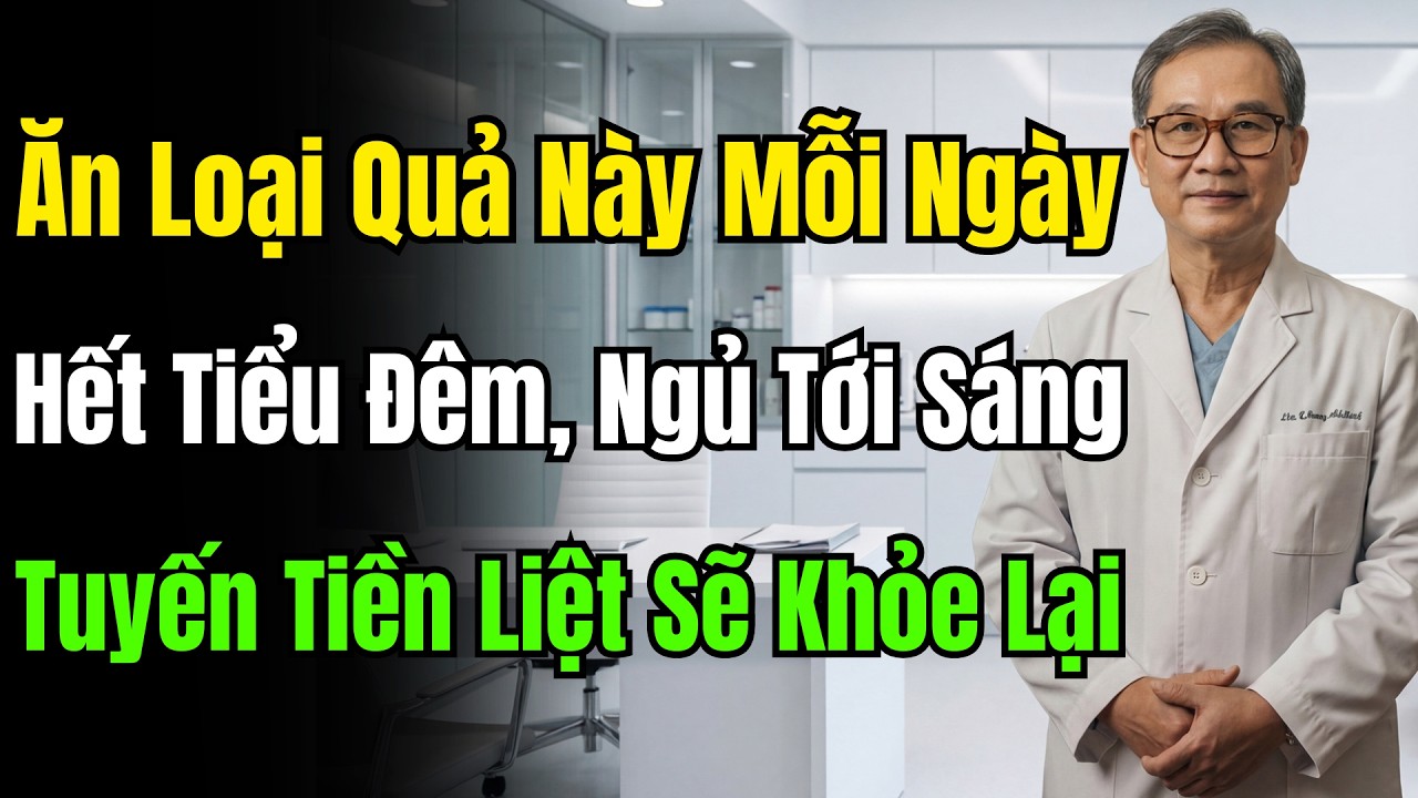 Tiểu Đêm, Tiểu Yếu Không Phải Do Tuổi Già! Ăn 1 Loại Quả Này Giúp Thu Nhỏ Tuyến Tiền Liệt!