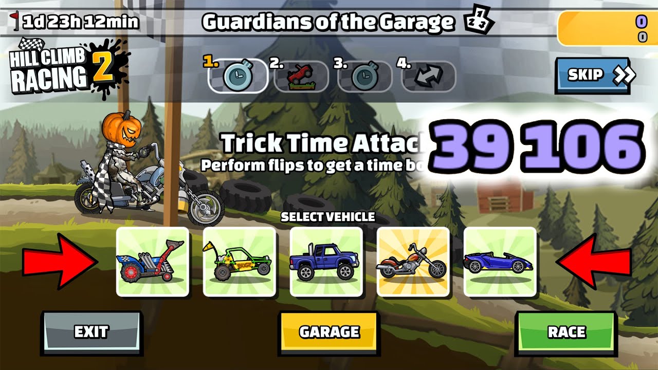 Hill Climb Racing 2 - 39106 points in GUARDIANS OF THE GARAGE Team Event