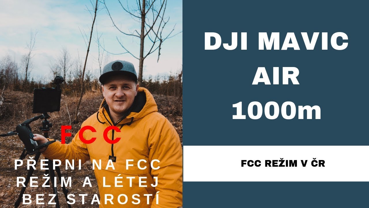 DJI Mavic AIR - FCC signál v ČR [Dolet více než 1000m]