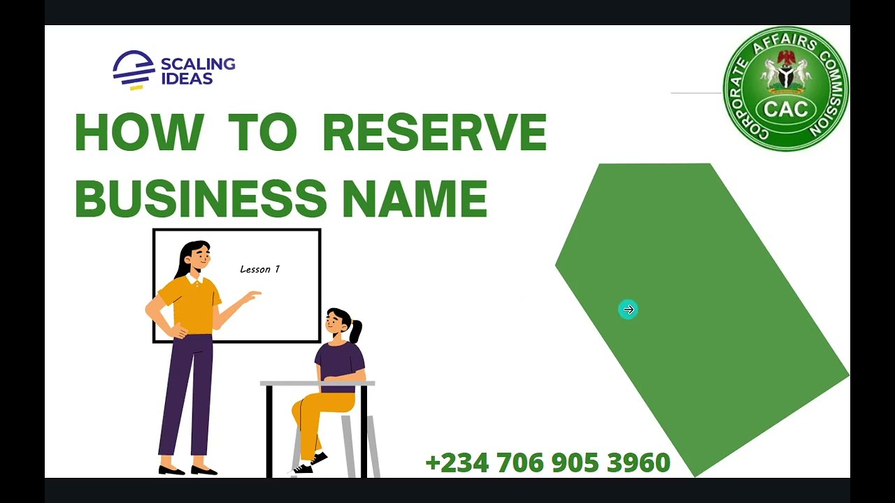 HOW TO DO NAME RESERVATION ON CAC WEBSITE