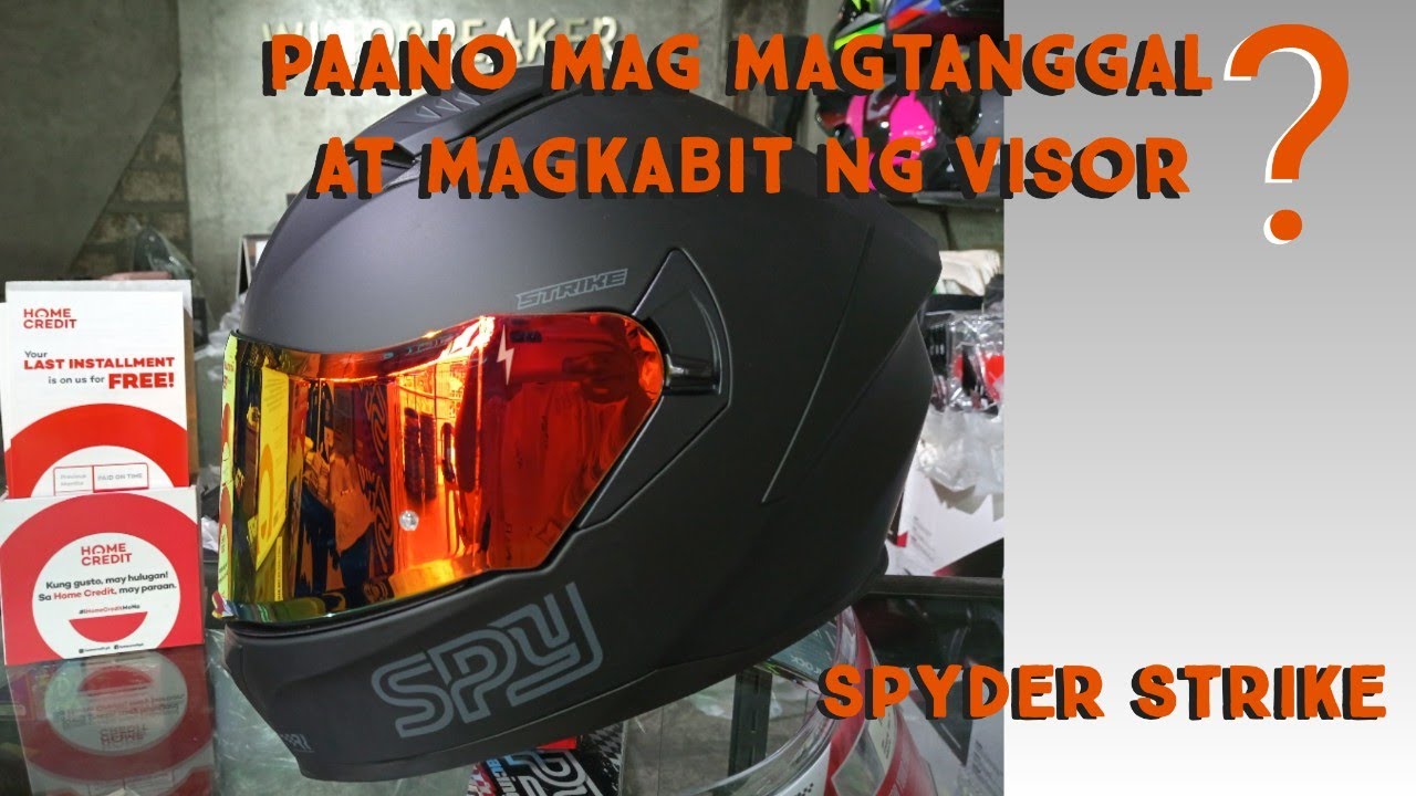 How to remove install visor | Spyder Strike helmet