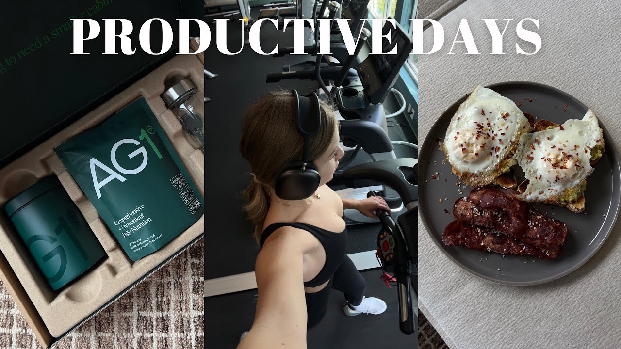 PRODUCTIVE DAYS IN MY LIFE! workout w/me, health + wellness products, errands, etc