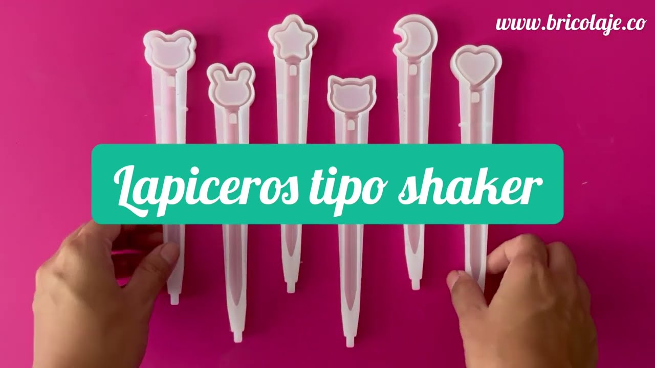 Lapiceros tipo shaker en resina ✏️