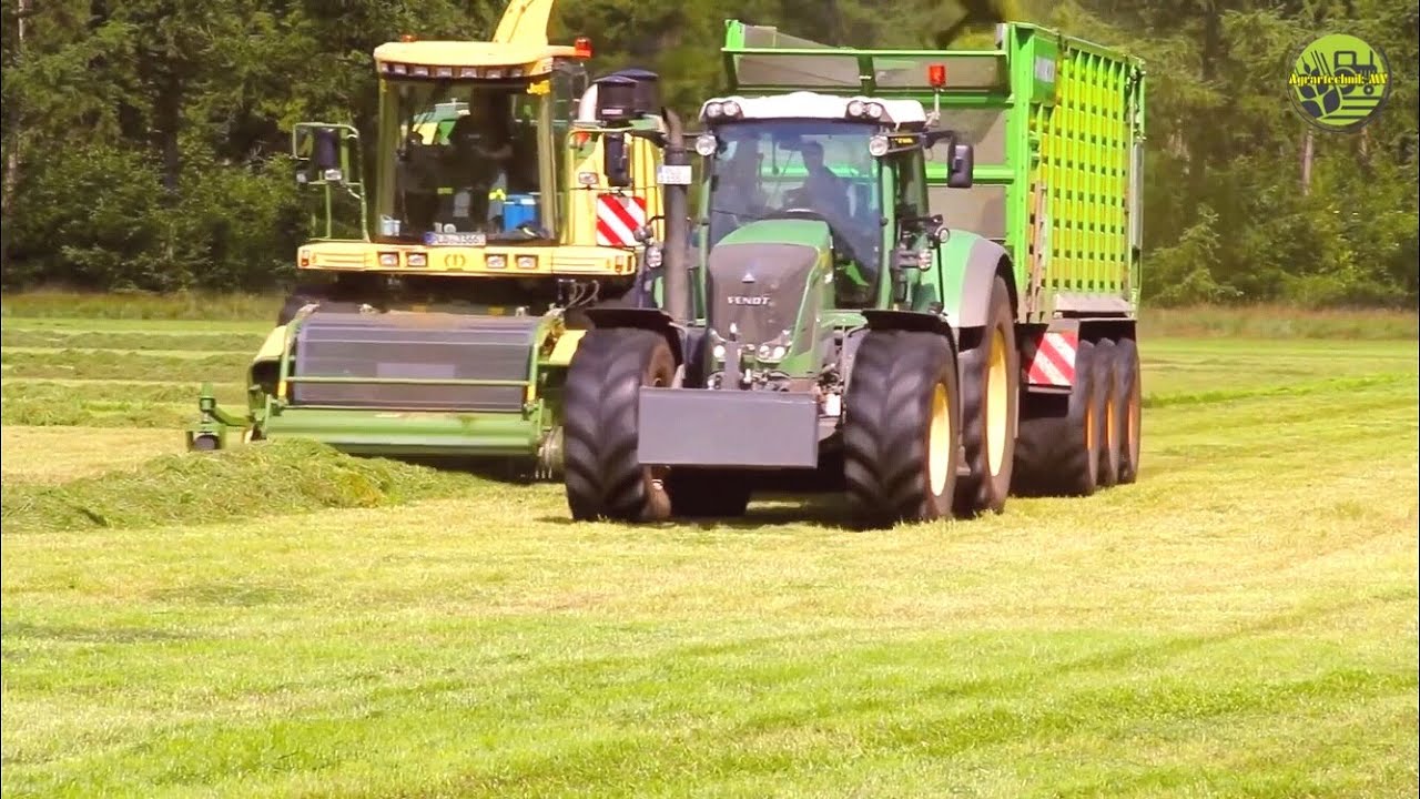 Gras häckseln • Grasernte • Silage • LU Blunk • Krone • Fendt • John Deere • Hawe • Joskin • Kaweco