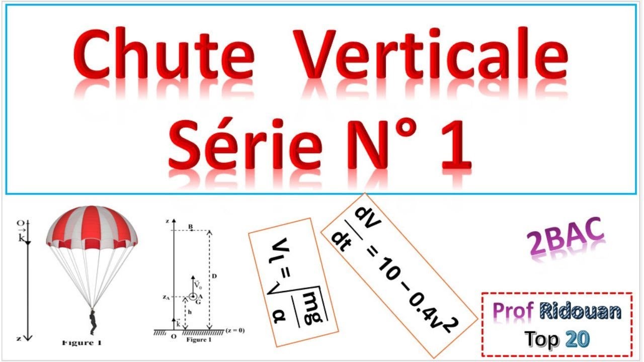 série d'exercices chute libre_chute verticale 2 bac pc svt sm