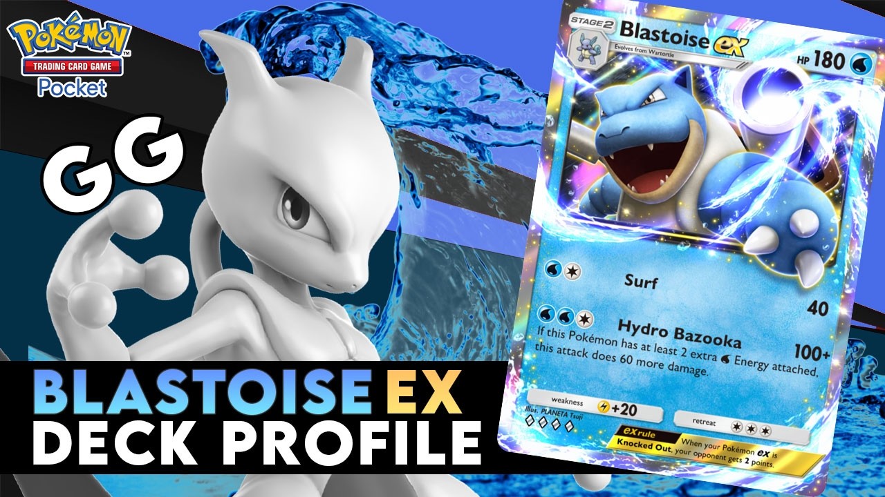 MEWTWO DESTROYER?! Blastoise ex Deck Profile for Pokemon TCG Pocket!