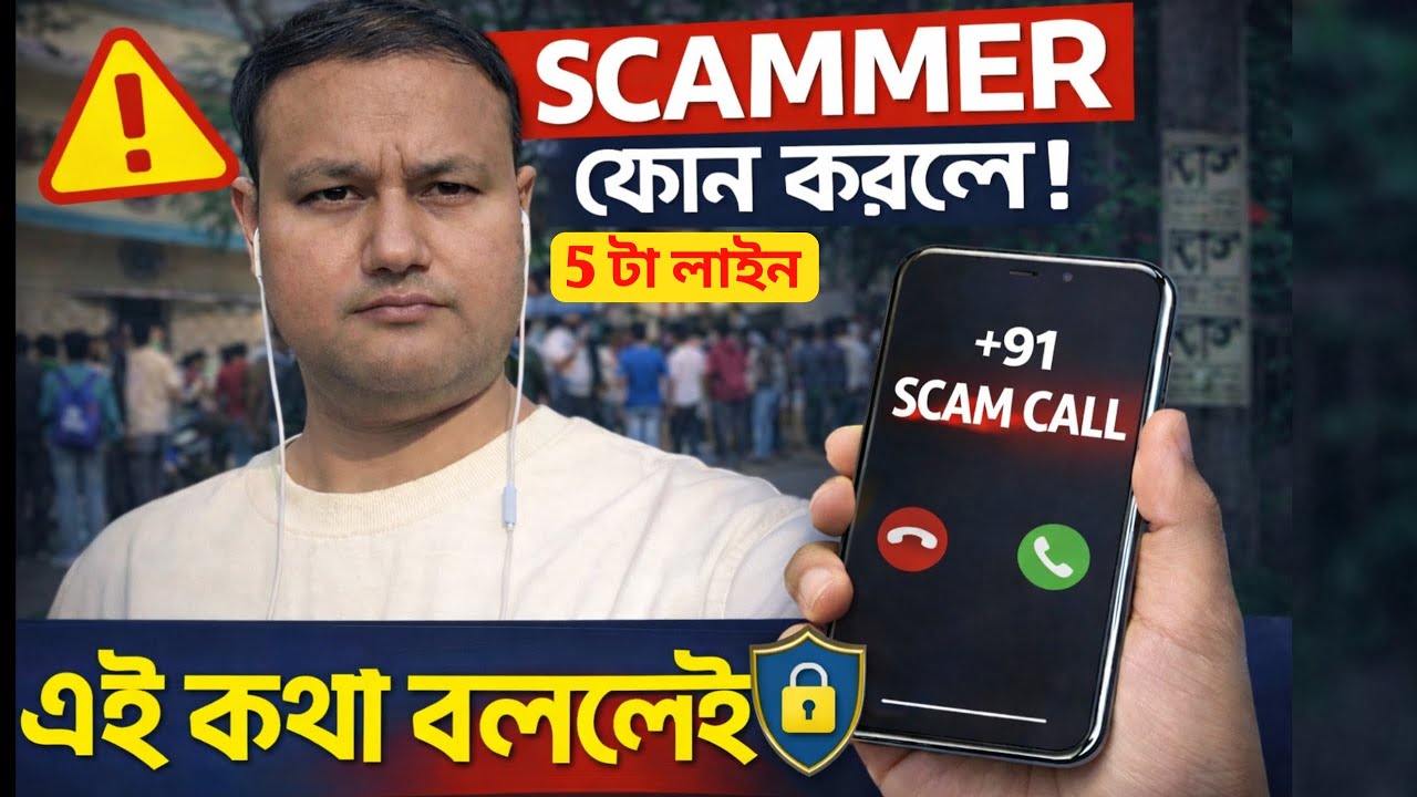 📞 Scammer ফোন করলে কী বলবেন? | এই 5টা লাইন বললেই Safe!