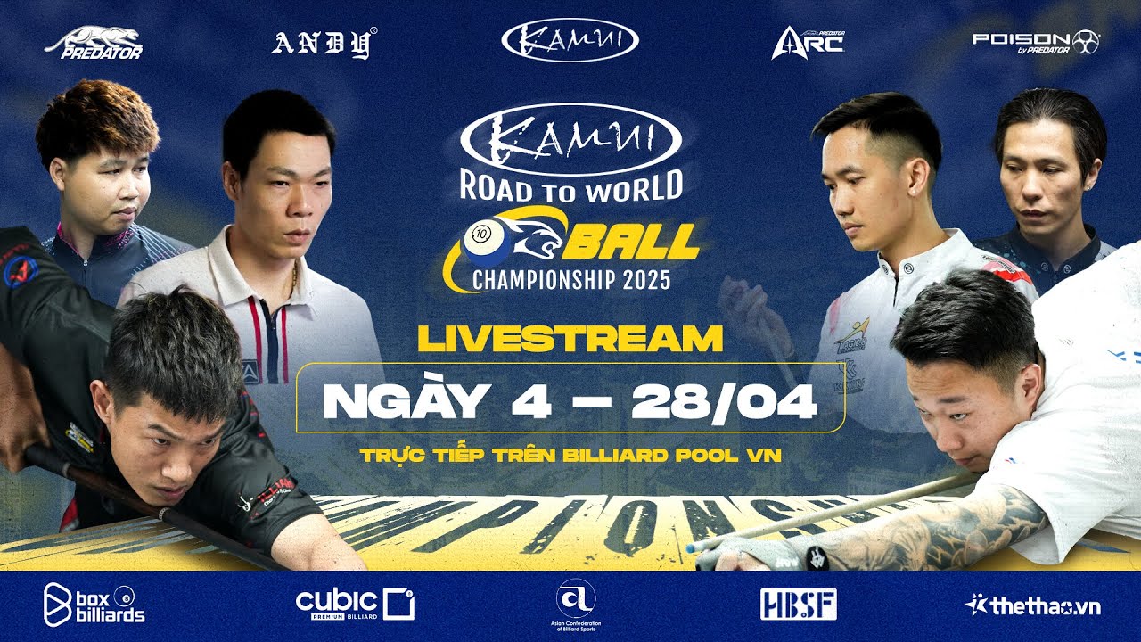 TRỰC TIẾP | LƯỜNG ĐỨC THIỆN VS ĐINH QUANG DŨNG | KAMUI ROAD TO WORLD 10-BALL CHAMPIONSHIP 2025