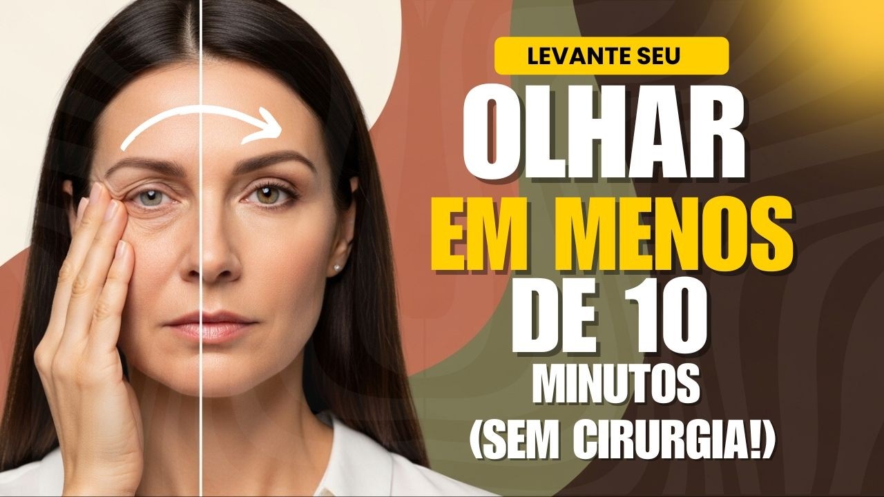 O Segredo para Ficar Mais Jovem Sem Gastar NADA! Exercícios faciais para levantar pálpebras