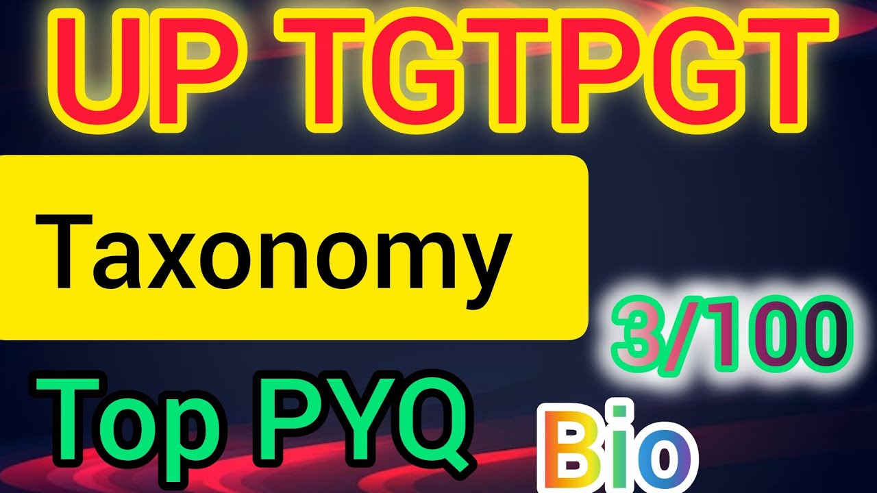 Taxonomy: concept of species & sub species|TGT| PGT || UPTGTPGT| QUESTION PRACTICE #biology #nextyou
