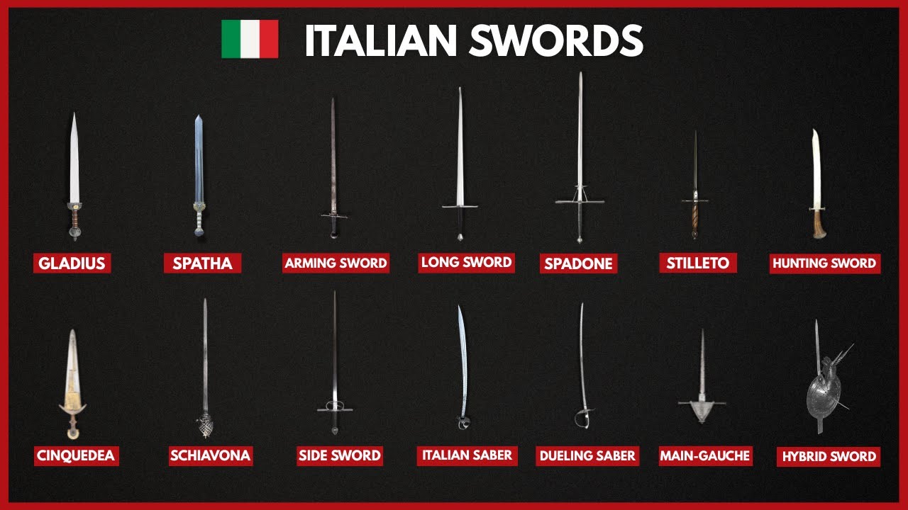 The Most Epic Italian Swords Used Throughout History Explained