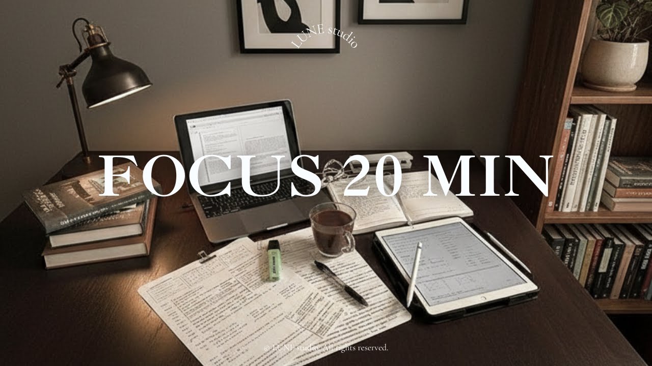 ADHD Focus Music 🧠 | Deep Focus Instrumental for Studying & Working – 20 Minutes