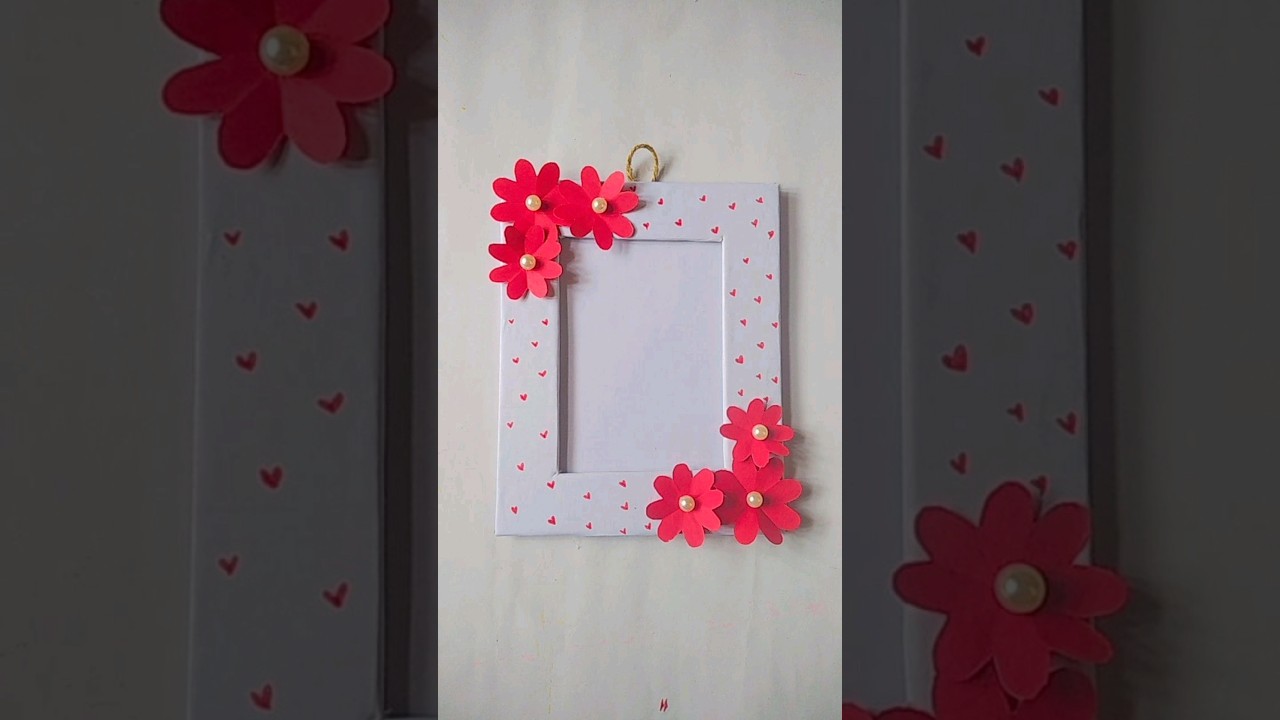 DIY- Photo frame | How to make photo frame with cardboard #diy #photoframe #craft