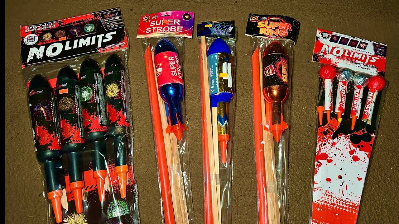 XXL POLEN SILVESTER FEUERWERKS RAKETEN VERGLEICH 🚀🇵🇱 | F3 ROCKETS PIROMAX, SR PYRO & ISKRA