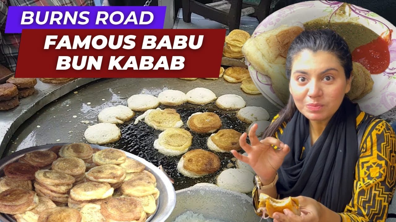 Burns Road Famous Bun Kabab With Special Chutney Recipe  I Babu Ban Kabab Burns Road