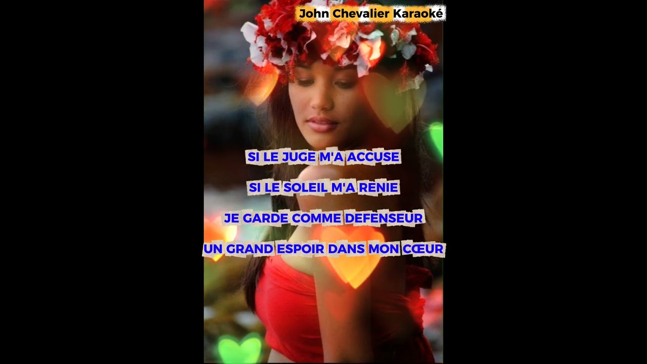 🎤 JE N'AI RIEN DANS MA PRISON  🎤 KARAOKÉ Version 🎤🎤🎹🌺🇳🇨