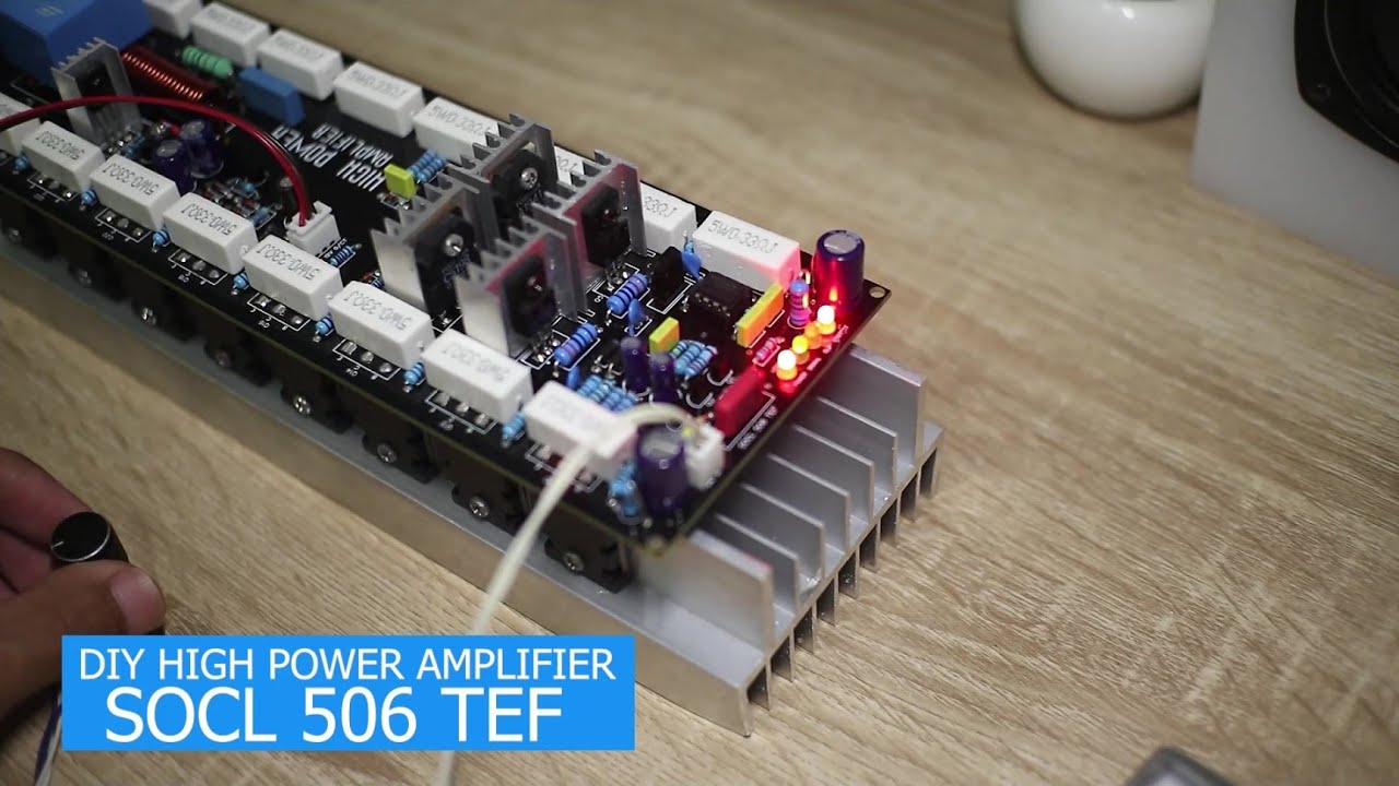 DIY HIGH POWER AMPLIFIER SOCL 506 TEF 8 Pair Transistor 2SC5200 - PCBWAY
