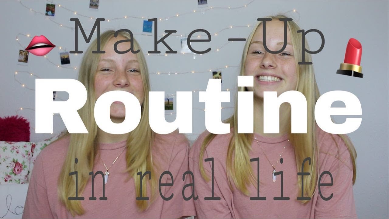 Make-Up Routine in real life I Finja and Svea