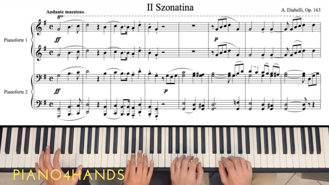 A. Diabelli - Sonatina No.2 in G major op. 163 (Piano 4 Hands)
