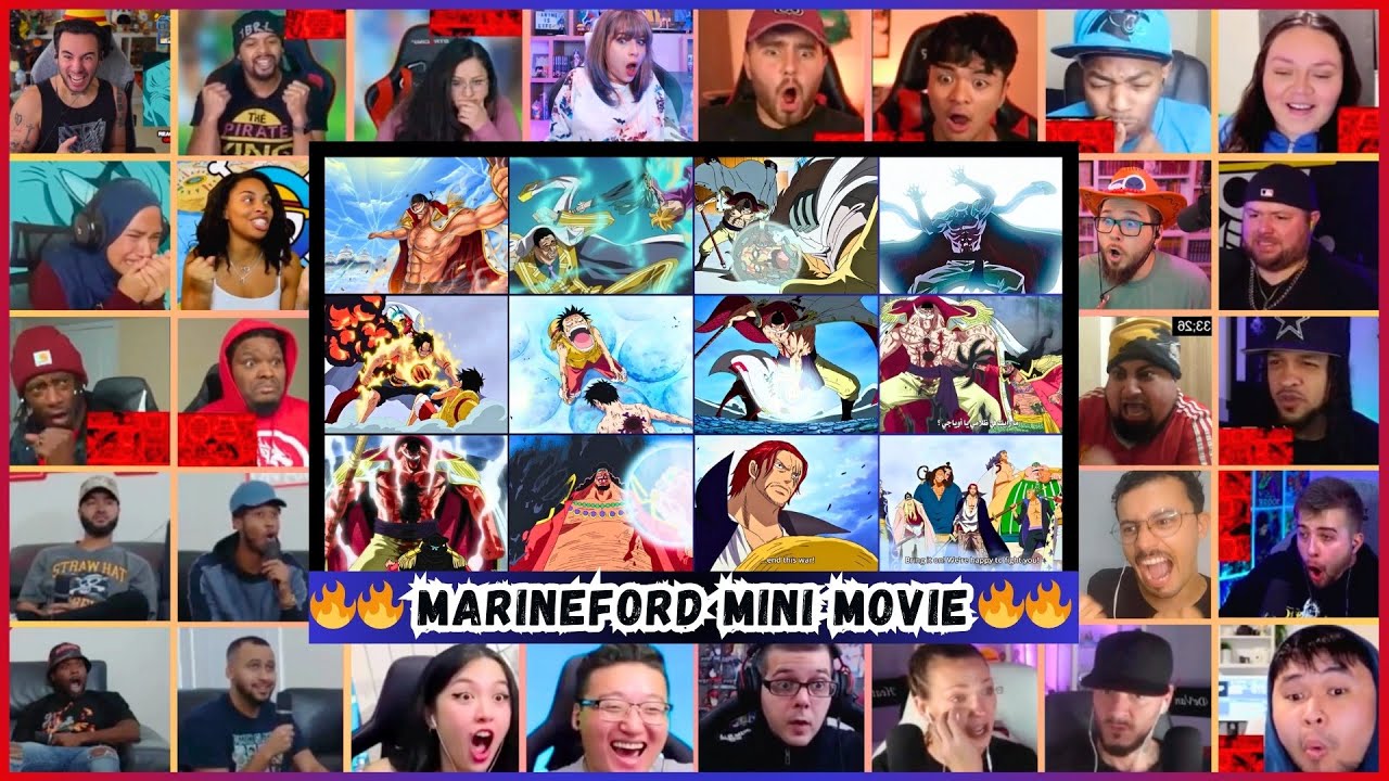 🔥🔥 30+ Reactors Marineford Mini Movie Mega Reaction Mashup -  30以上のリアクター マリンフォード映画メガリアクションマッシュアップ