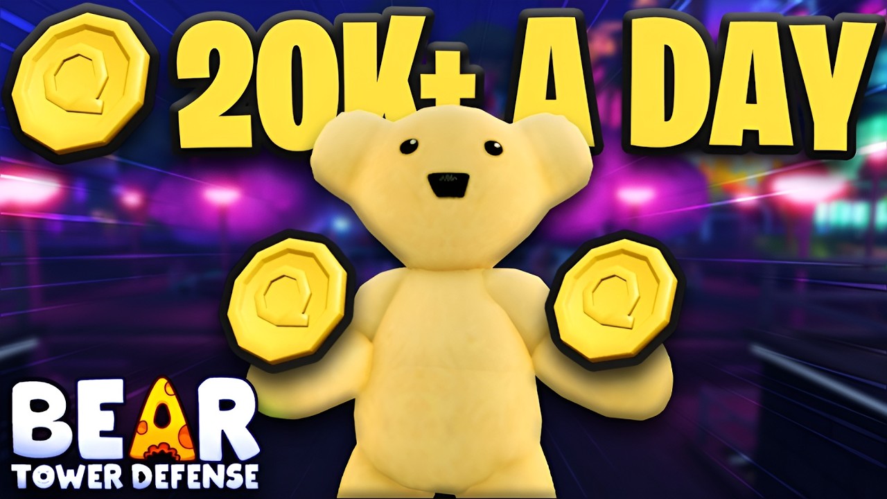 Easily Farm 20K QUIDZ A DAY in BEAR Tower Defense! (ROBLOX)