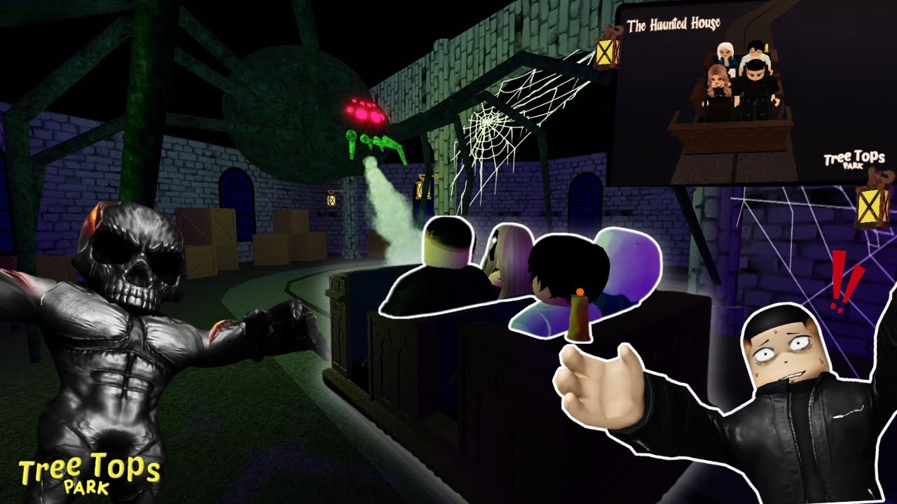 KELUARGA BOKIR MASUK RUMAH BERHANTU 👻🕷 | Tree Tops Park Roblox Indonesia