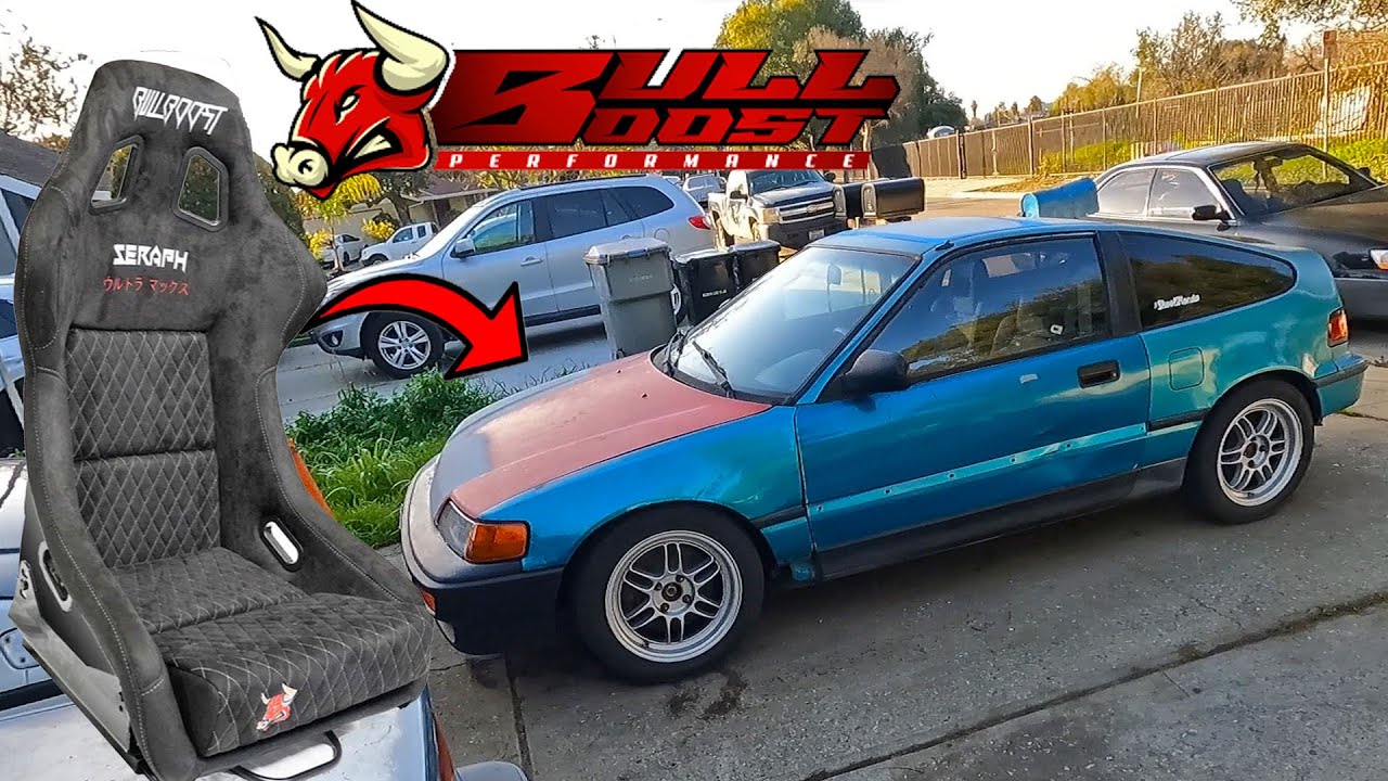 BullBoost Adjustable Racing Bucket Seat INSTALL | LSV CRX