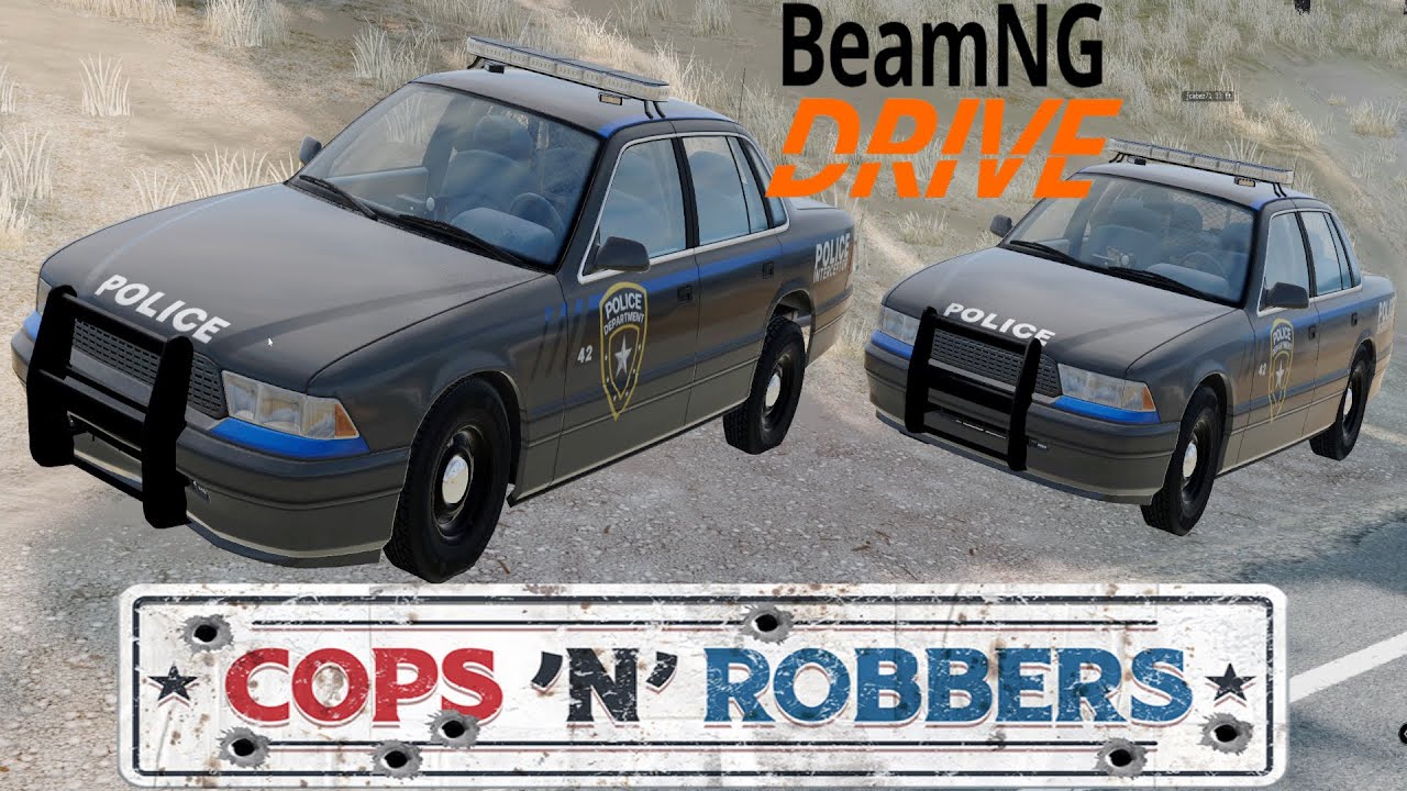 Cops-N-Robbers | BeamNG | AI | Gameplay | Online | Police | Pursuit | Pit maneuver