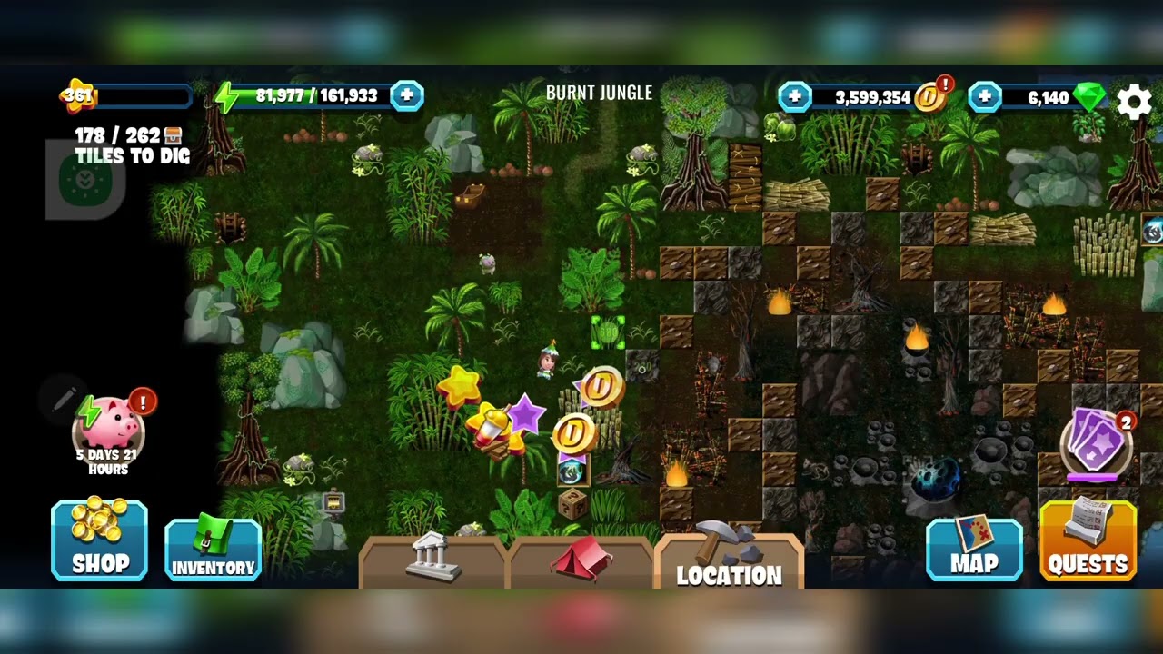 Burnt Jungle|Meteor Mayhem Remastered|Diggy's Adventure 