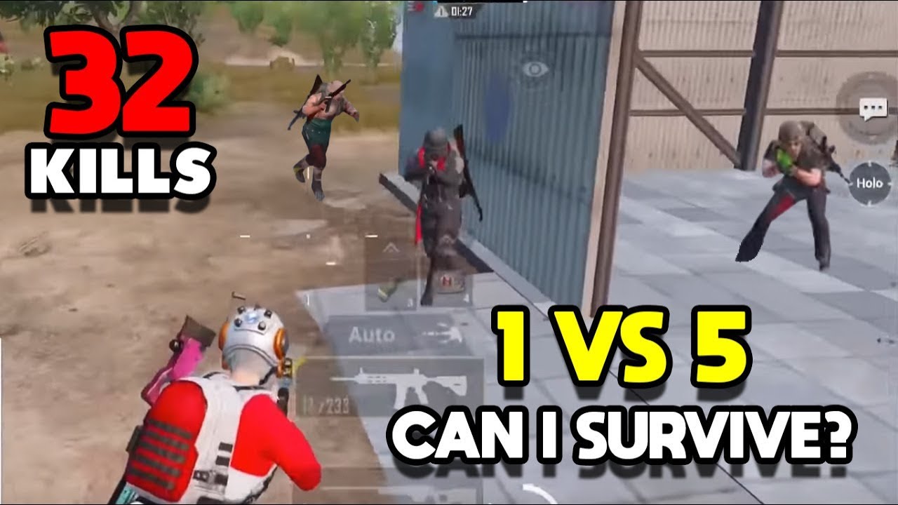 5 PLAYERS RUSHED ME! CRAZY CLOSE COMBAT! | 32 KILLS SOLO VS SQUAD | PUBG MOBILE