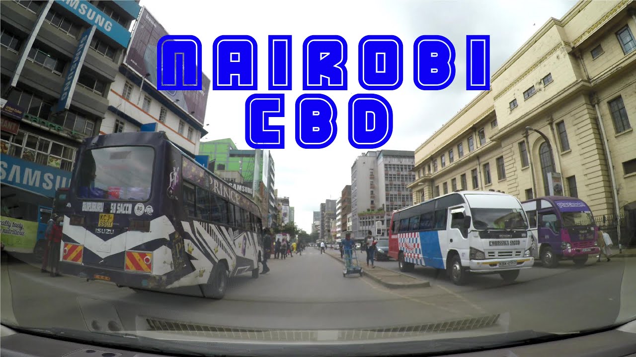 Driving through Kenyatta Avenue and Tom Mboya Street