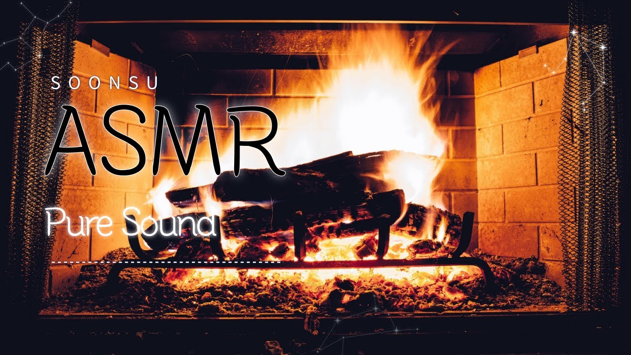 Relaxing Fireplace ASMR & Cricket Sounds (1 Hour) \ 편안한 장작불 ASMR & 귀뚜라미 소리 (1시간)