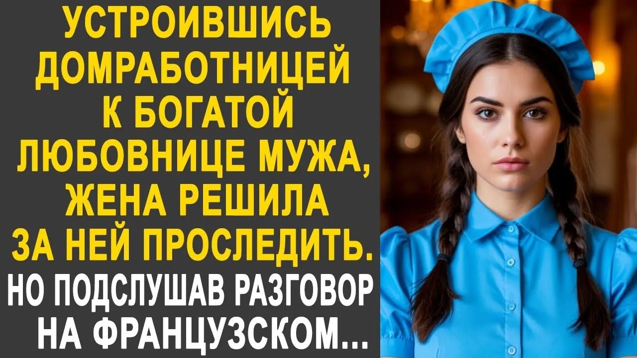 Устроившись домработницей к богатой любовнице мужа, жена решила за ней проследить  Но подслушав