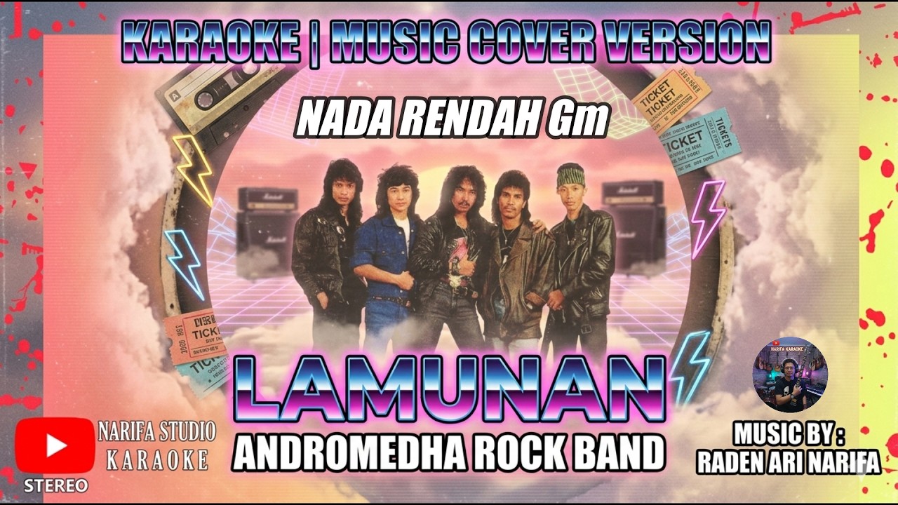 karaoke Lamunan Andromedha nada rendah Gm