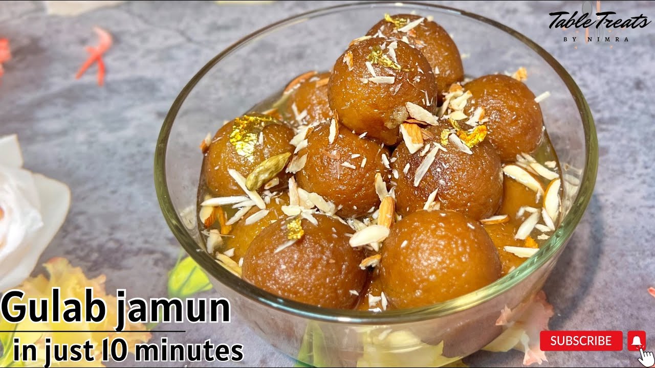 Easy Gulab Jamun Recipe By Chef Nimra | Gulab Jamun Recipe With Milk Powder