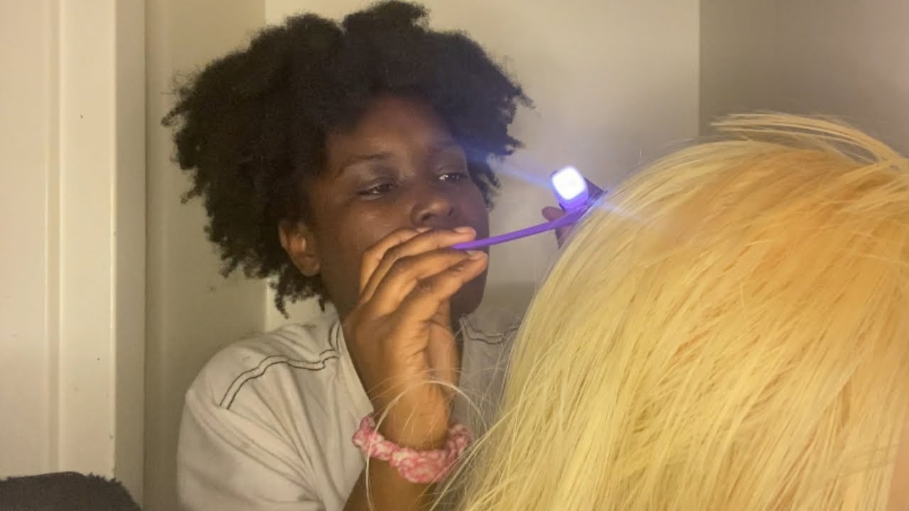 asmr// Girl Sitting Behind You Checks Your Hair 💡 