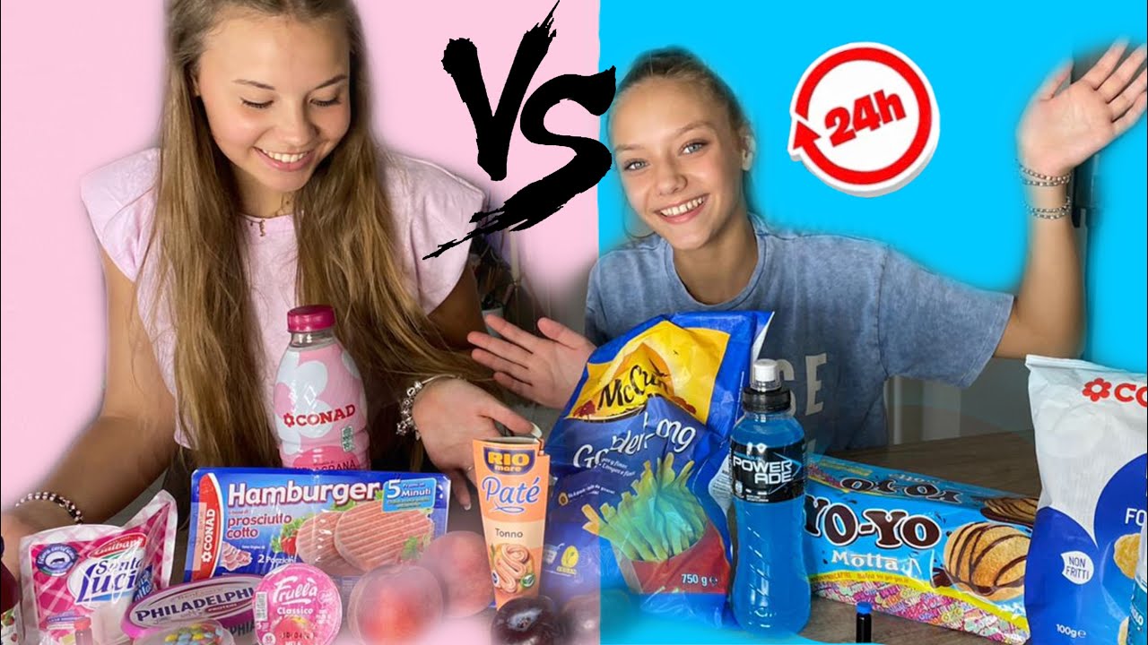 HAJME VETEM USHQIM NGJYRE BLU & ROZ PER 24H 😨 ||SEZ 🇦🇱