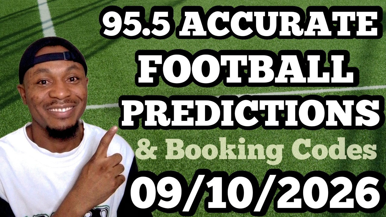 FOOTBALL PREDICTIONS TODAY 09/10/2026 SOCCER PREDICTIONS TODAY | BETTING TIPS #footballpredictions