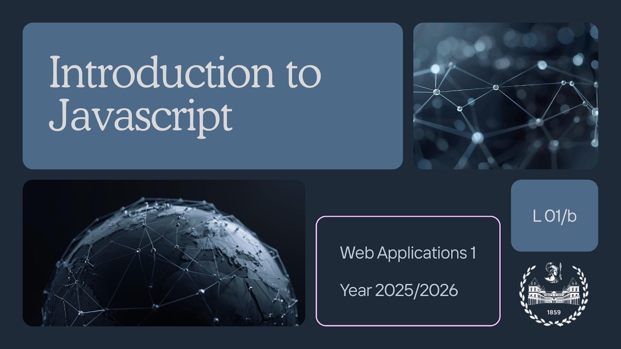 WA1-2026-L01b: Introduction to JavaScript