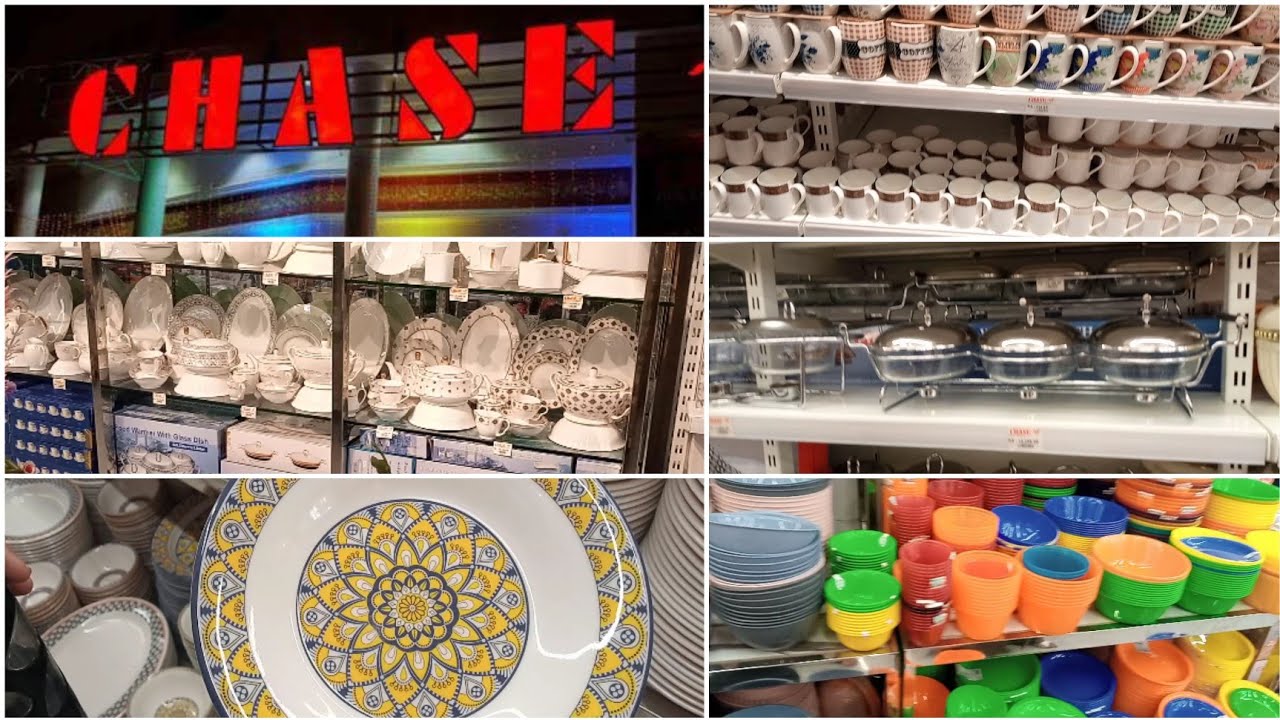 Chase department store Karachi ✨best crockery quality l plates l dinner set l plastic items