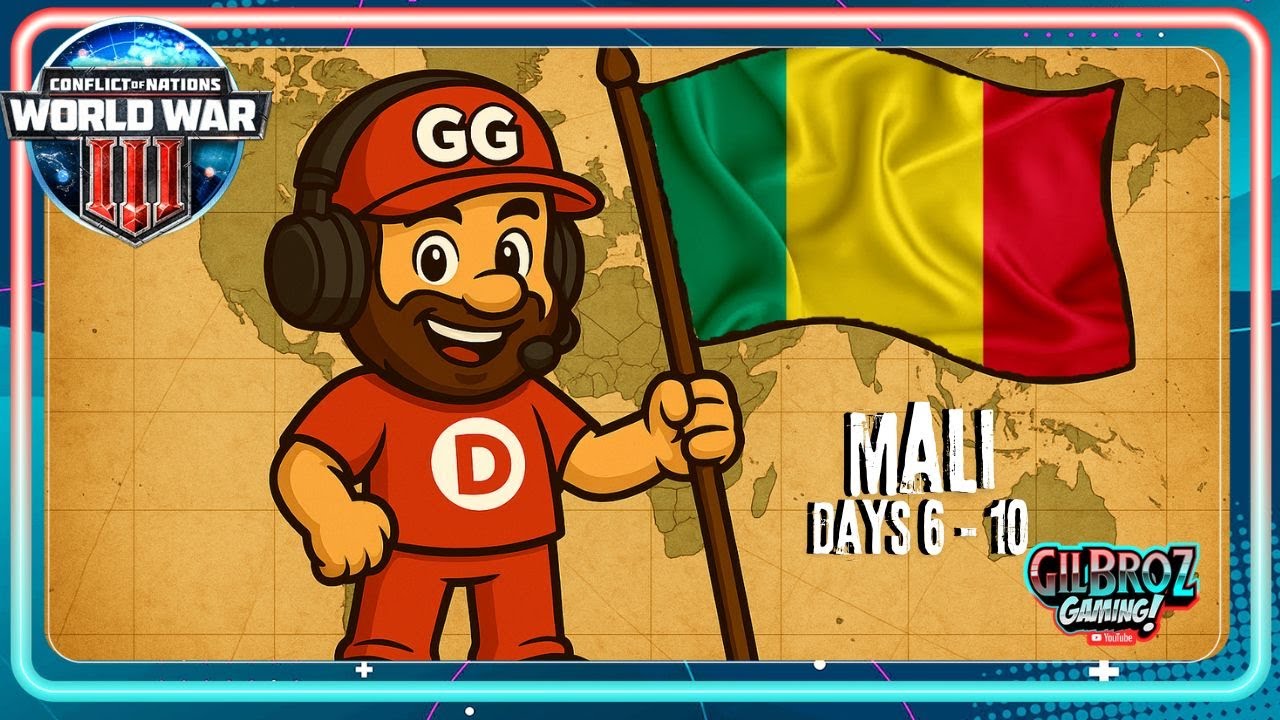 Mali Playthrough - Conflict of Nations World War 3 - Mobile / Desktop Game / Days 7 - 10